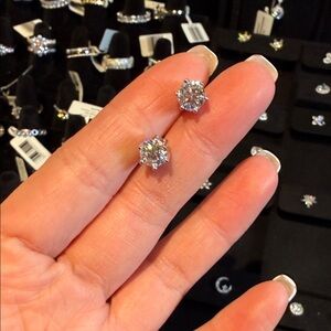 Elegant Silver Stud Earrings